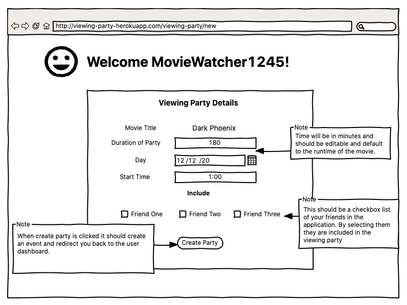 Example Wireframe 2